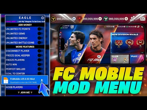 NEW💸!! Fc Mobile MOD MENU V25.0.02 | Unlimited Money, Fc Points | Fc Mobile MOD MENU | FC MOD APK