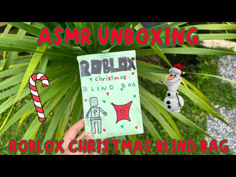 Relaxing ASMR Unboxing Roblox Christmas Blind Bag!!🎅