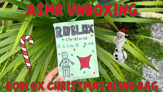 Relaxing ASMR Unboxing Roblox Christmas Blind Bag!!🎅