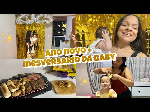 VLOG DE ANO NOVO - QUATRO MESES DA ZAYA - MINHA RETROSPECTIVA 2024 - Aline vida de mãe