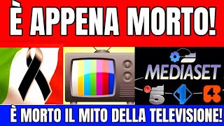 È MORTO POCHI MINUTI FA IL MITO DELLA TV ITALIANA!