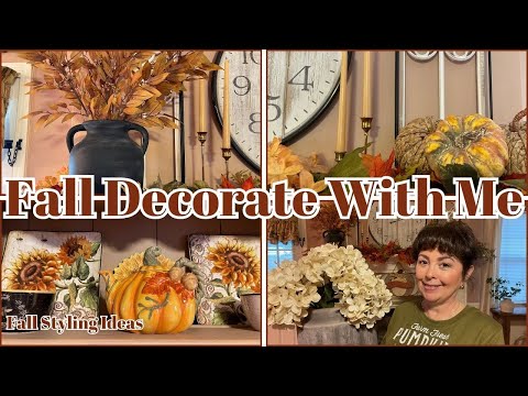 FALL DECORATE WITH ME 2024 🍁 FALL STYLING IDEAS 🍁 PLUS HELP ME SOLVE MY PAINT COLOR DILEMMA