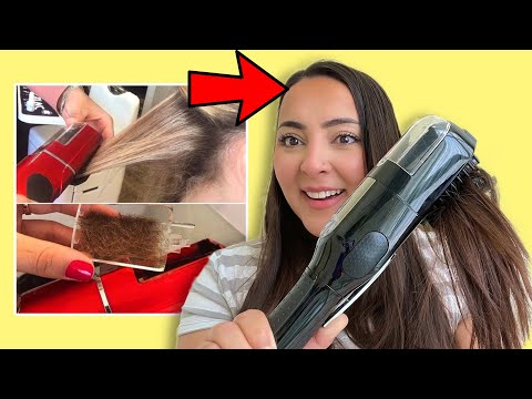 جربت جهاز ازالة التقصف 🤭🤩 أغرب أدوات للشعر في العالم! | بسمة داش