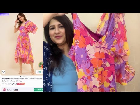 Fit & Flare Dresses Haul for Women Myntra