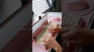 unbox my new laptop with me 💗#asmr #asmrunboxing #asmrkeyboard #asmrkeyboardsounds #keyboardsounds