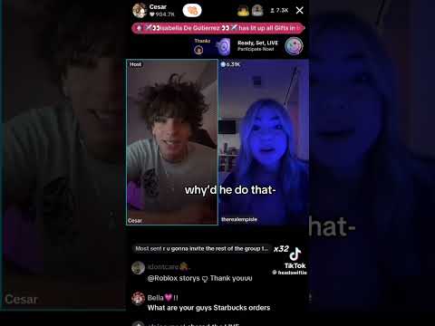 i’m dead. THEY FINALLY WENT LIVEE #cesar #embreigh #tiktokreupload #fypシ゚viral #notme