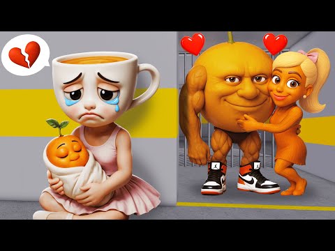 Ballerina Cappuccina Sad Love Story with Udin Din Dun in BARRY'S PRISON RUN! New Animation (#Roblox)