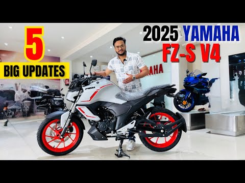 5 Big Change 2025 New Yamaha FZ-S V4 Detailed Review | On Road Price | Features | Sound | Walkaround