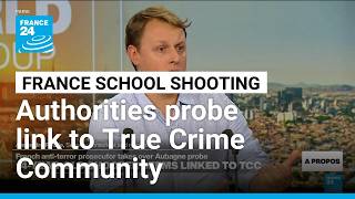 YouTube video thumbnail: French Anti-Terror Investigators Probe True Crime Community Link to School Shooting