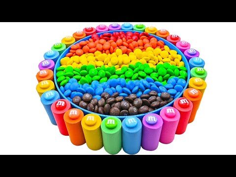 Satisfying Video | How To Make Kinetic Sand Rainbow Candy Pool Cutting ASMR | Best Compilation Video