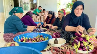 KOMŞULAR GELDİ 😍DÜĞÜN YEMEĞİ GİBİ KIŞLIK YAPIMI | LEZZETLİ KÖY YEMEKLERİ