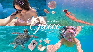 GREECE VLOG 🐚✨ snorkelling, turtle watching, beach days & more