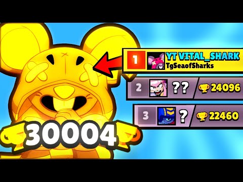 30,000 COPAS CON MOE☠️🏆 *5 RÉCORDS de TROFEOS con UN SOLO BRAWLER* (TEMPORADA 32)