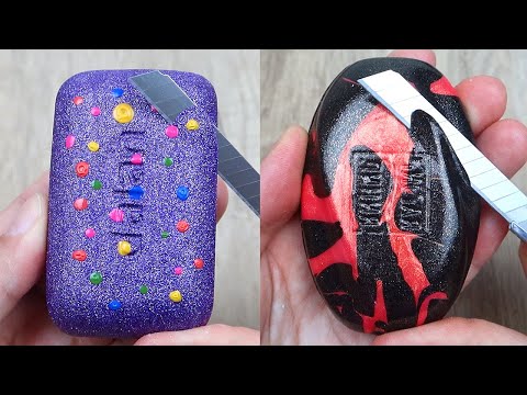 Relaxing Soap Cutting ASMR. Satisfying Soap and lipstick cutting. Corte de jabón - 947