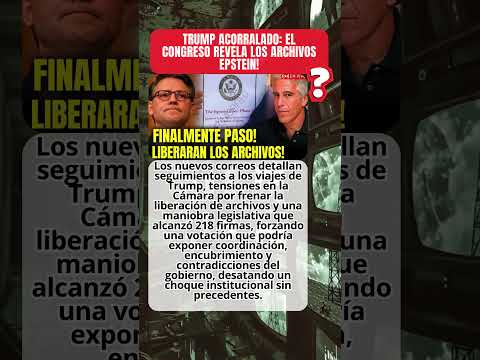 TRUMP ACORRALADO POR ARCHIVOS EPSTEIN