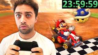 I Tried To Beat The HARDEST Mario Kart Challenge In One Sitting..