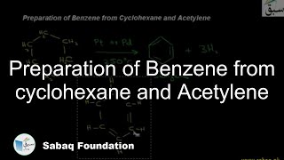 Preparation of Benzene from cyclohexane and Acetylene