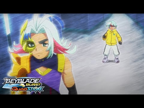 BEYBLADE BURST QUADSTRIKE EPISODE 20: Invincible Shadows! Aiger vs