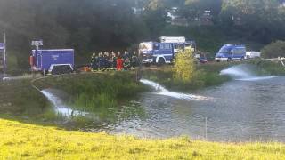 THW HATTINGEN Pumpeinsatz zur Fischrettung