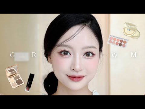 【GRWM】リクエストが多かった透明感メイク🫧＋最後にデートVLOGも載せています❤️