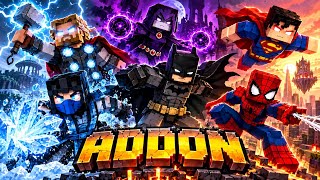 SAIU!! NOVA ATUALIZAÇÃO DA ADDON DE HERÓIS PARA MINECRAFT PE!