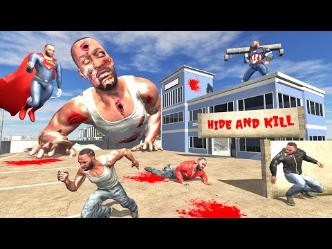 Franklin Play Hide & Kill with Clones - INDIAN BIKES DRIVING 3D