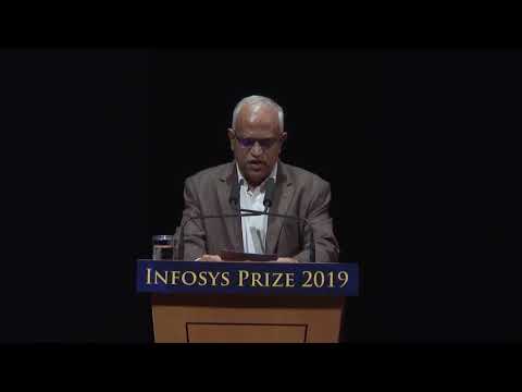 Srinath Batni announces the winner of the Infosys Prize 2019 in Engineering & Computer Science