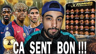 ÇA SENT BON POUR YAMAL... | Débrief 30 nominés Ballon d'Or