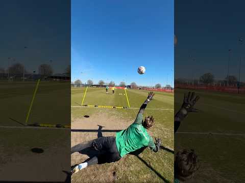 INSANE REACTION TRAINING 🤯 #goalkeeper #goalkeepertraining