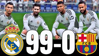 Ronaldo Messi Neymar & Mbappe | All Stars | Real Madrid 100 - 0 FC Barcelona | FC 26