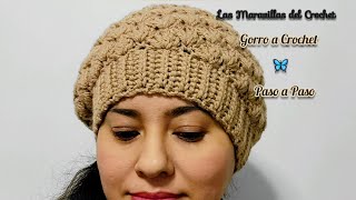 GORRO A CROCHET para mujer facil y bonito #diy #tutorial #handmade #LasMaravillasdelCrochet