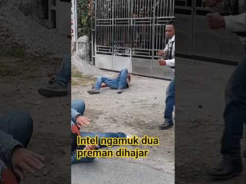 Intel ngamuk dua preman babak belur #viralshort #premanmedan
