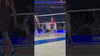 Simone Giannelli’s reaction as Italy get aced by France to lose the game😭 #vnl #volleyball #haikyuu