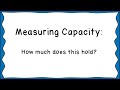 Measuring Capacity: Understanding Liquid Volume