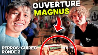 Je tente l’ouverture MAGNUS CARLSEN à la ronde 2 de Perros-Guirec !!