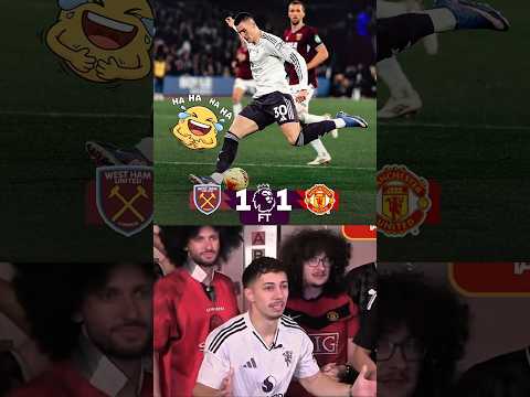 Goal Reactions United Strand West Ham vs Manchester United #shortvideo #manchesterunited #haircut