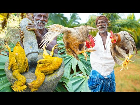 VILLAGE FAMOUS CONTRY CHICKEN SOUP | நாட்டு கோழி இடியல் ரசம்| Grandpa Traditional Cooking Techniques