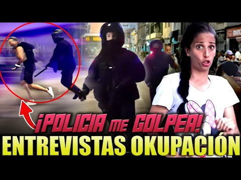 !POLICÍA CARGA CONTRA MI ENTREVISTANDO MANIFESTANTES EN SABADELL!