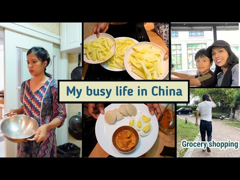 Home-made french fries┃Whole week of cooking and groceries┃Brother-in-law teaches Ivan music