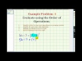 Simplifying Expressions and Operations