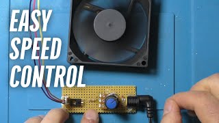 Easy Fan Speed Control with a Transistor and Potentiometer - Hacking a fan Part 2