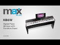 Digital Piano with 88-keys with Furniture Stand - MAX KB6W