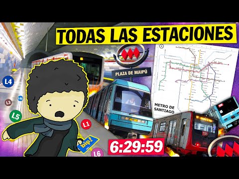 El Speedrun del METRO de SANTIAGO | TODAS las 126 Estaciones