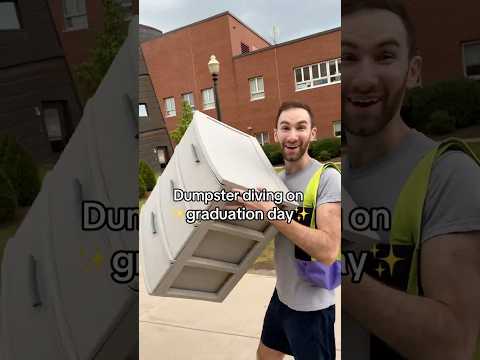 Things I found dumpster diving on graduation day