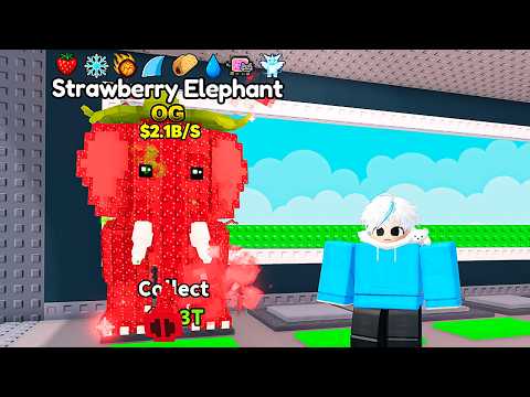 SÓ 1 EM UM MILHÃO TEM! EU CONSEGUI O STRAWBERRY ELEPHANT OG MAIS RARO DO ROUBE UM BRAINROT!