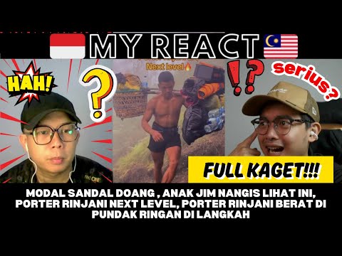 MODAL SANDAL DOANG , ANAK GYM NANGIS LIHAT INI, PORTER RINJANI NEXT LEVEL PIKUL BERAT NAIK RINJANI