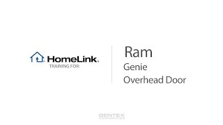 Ram HomeLink Training - Genie and Overhead Door video poster