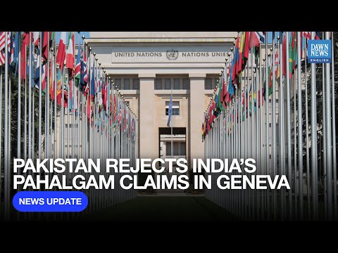 YouTube video thumbnail: Pakistan Dismisses India’s Pahalgam Assertions at Geneva Forum