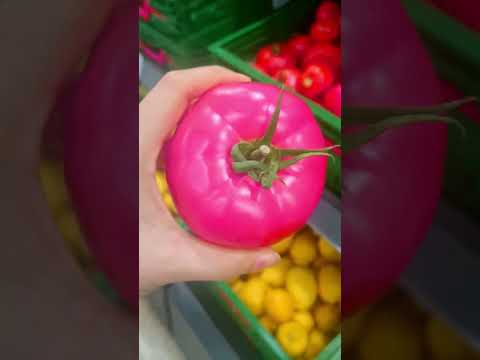 Marketten organik pembe domates aldım