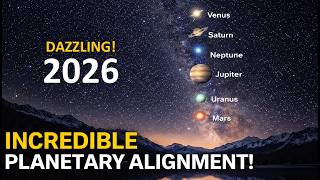 2026's Spectacular 6-Planet Alignment | Venus, Saturn, Neptune, Jupiter, Uranus, and Mars Lining up